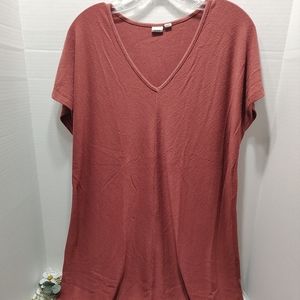 Gap V-Neck Oversized Shirt Dress